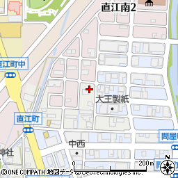 石川県金沢市直江町ヘ周辺の地図