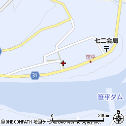 長野県長野市七二会甲1423-イ周辺の地図