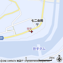 長野県長野市七二会甲1467周辺の地図