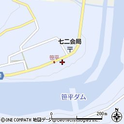 長野県長野市七二会甲1470周辺の地図