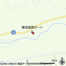 暮坂高原オートキャンプ場周辺の地図