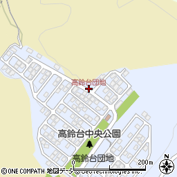 高鈴台団地周辺の地図