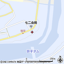 長野県長野市七二会甲1492周辺の地図