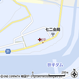 長野県長野市七二会甲1460周辺の地図