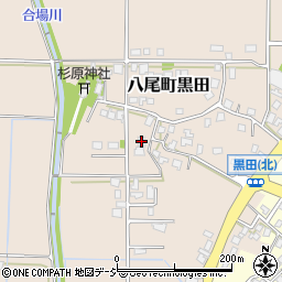 富山県富山市八尾町黒田379-4周辺の地図