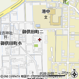 石川県金沢市御供田町ニ34-5周辺の地図