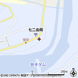 長野県長野市七二会甲1503周辺の地図