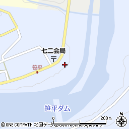長野県長野市七二会甲1507周辺の地図