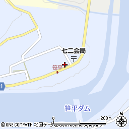 長野県長野市七二会甲1477周辺の地図