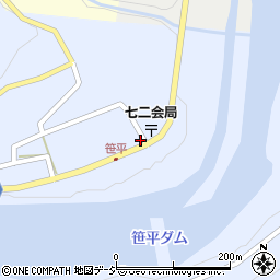 長野県長野市七二会甲1483周辺の地図