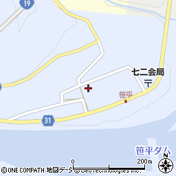 長野県長野市七二会甲1531周辺の地図