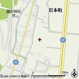 栃木県宇都宮市岩本町周辺の地図