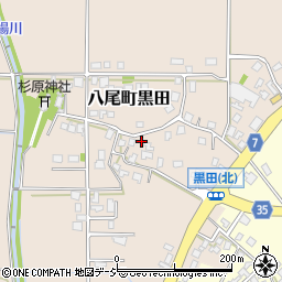 富山県富山市八尾町黒田3466-1周辺の地図