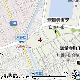 石川県金沢市無量寺町ナ66-10周辺の地図
