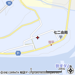 長野県長野市七二会甲1528周辺の地図