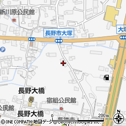 長野県長野市青木島町大塚433周辺の地図