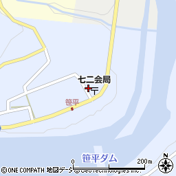 長野県長野市七二会甲1493周辺の地図