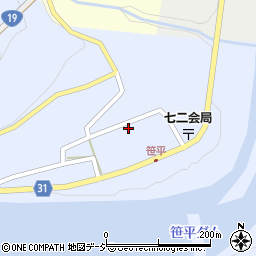 長野県長野市七二会甲1524周辺の地図