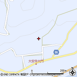 長野県長野市七二会甲582周辺の地図