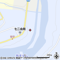 長野県長野市七二会甲1640周辺の地図