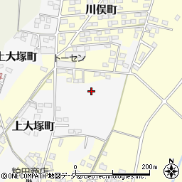 栃木県宇都宮市上大塚町周辺の地図