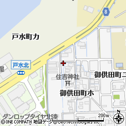 石川県金沢市御供田町ホ136周辺の地図
