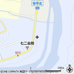 長野県長野市七二会甲1633周辺の地図