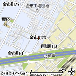 石川県金沢市金市町ホ周辺の地図