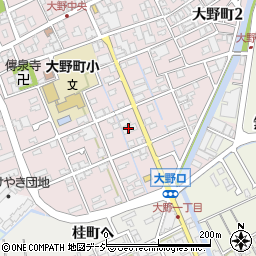 石川県金沢市大野町４丁目ワ周辺の地図