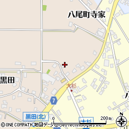 富山県富山市八尾町黒田448周辺の地図