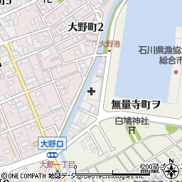 石川県金沢市無量寺町ラ周辺の地図