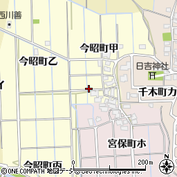 石川県金沢市今昭町周辺の地図