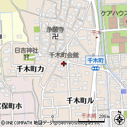 千木町会館周辺の地図