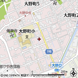 石川県金沢市大野町４丁目カ23-1周辺の地図