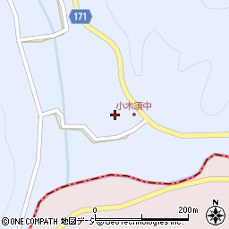 栃木県那須烏山市小木須1440-2周辺の地図