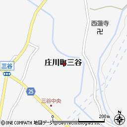 富山県砺波市庄川町三谷周辺の地図