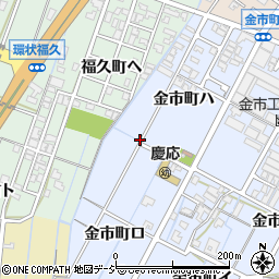 石川県金沢市金市町周辺の地図