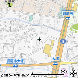 長野県長野市青木島町大塚1050周辺の地図