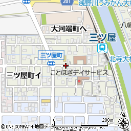 石川県金沢市三ツ屋町ロ周辺の地図
