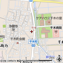 石川県金沢市千木町ワ周辺の地図