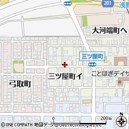 石川県金沢市三ツ屋町イ周辺の地図