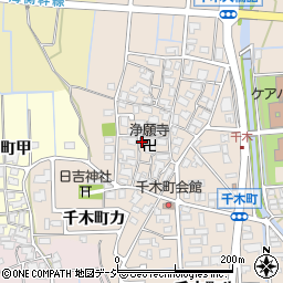 石川県金沢市千木町ヲ145周辺の地図
