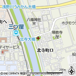 北寺町公園周辺の地図