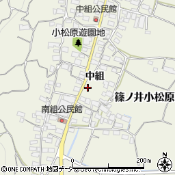 長野県長野市篠ノ井小松原周辺の地図