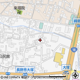 長野県長野市青木島町大塚1074周辺の地図