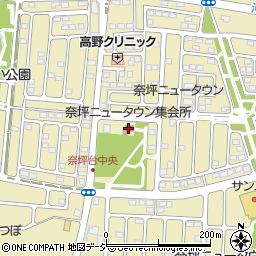奈坪ニュータウン集会所周辺の地図