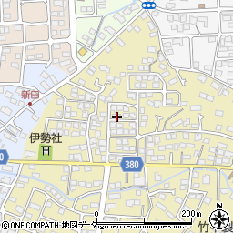 長野県長野市稲里町中氷鉋888-35周辺の地図