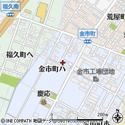 石川県金沢市金市町ハ周辺の地図