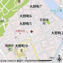 石川県金沢市大野町4丁目19周辺の地図