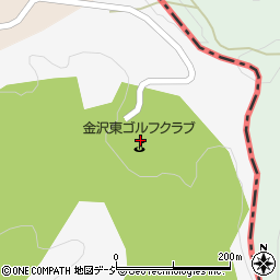 金沢東ゴルフクラブ（旧チェリーゴルフクラブ金沢東コース）周辺の地図